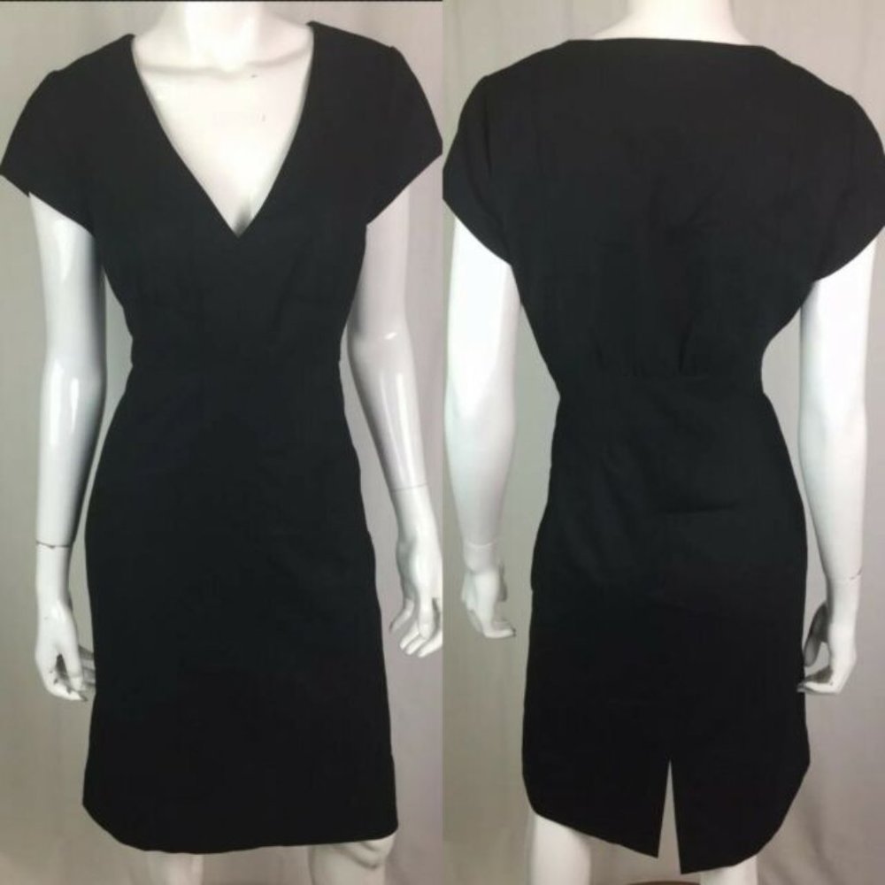J Crew chic cap sleeve wool career dress